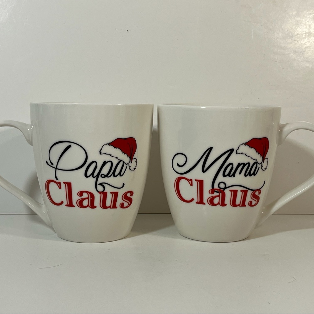 Pfaltzgraff Red and White Festive Mugs Dining Collection